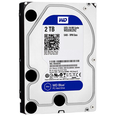 

Western Digital WD Blue 2TB HDD SATA6Gbs 64MB Hard Disk WD20EZRZ for PC Desktop