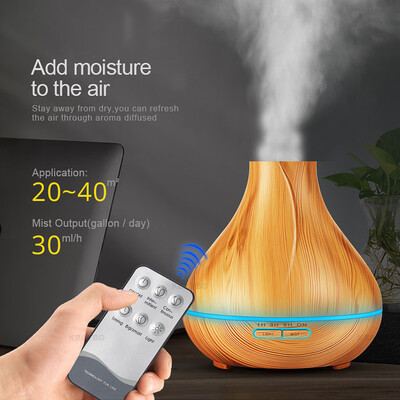 

Gobestart Wood Grain Home Diffuser Ultrasonic Air Humidifier Purifier High Capacity 400ml