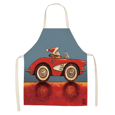 

Tailored Christmas Decoration Cotton&Linen Apron Kitchen Aprons Dinner Party A