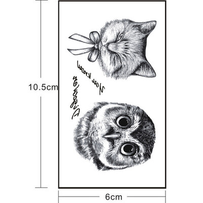 

〖Follure〗Waterproof Eagle Feather Swallow Temporary Tattoos 3D Butterfly Flower Fake Ta