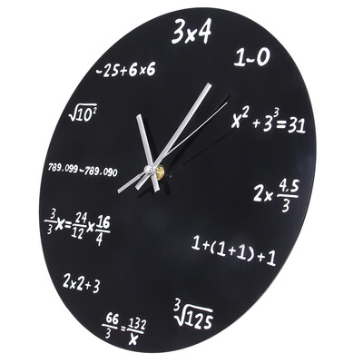 

Mathematics Blackboard Clock Black Powder Coated Metal
