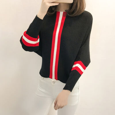 

Women Fashion Striped Sweaters Long Sleeve Knitted Tops Casual Slim Women Pullover Sweaters 2019