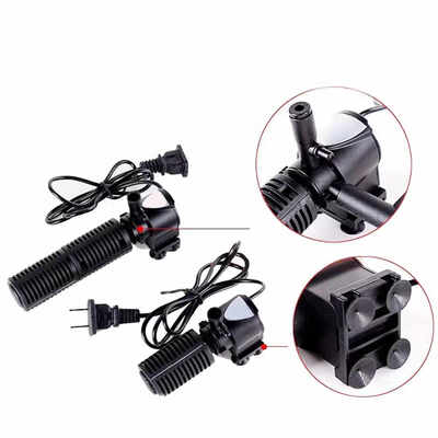 

3 In 1 Portable Silent Aquarium Internal Filter Oxygen Submersible Fish Tank Water Pump