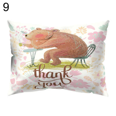 

Cartoon Bear Rabbit Throw Pillow Protector Case Cushion Cover Bedding Articles
