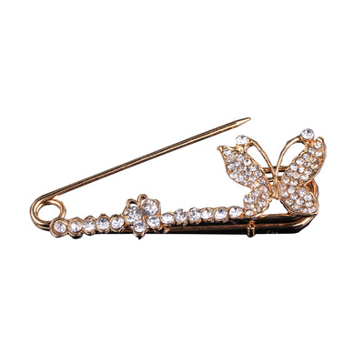 

2010Gold Butterfly Brooch Crystal Rhinestone Brooch Pin Lady Wedding Party