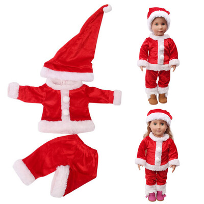 

〖Follure〗Chirstmas Clothes Dress Hat For 18 Inch American Boy Doll Accessory Girl Toy