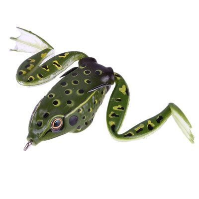 

2018 New 5CM Fishing Lure Frog Style Fishing Accessories Artificial Bait Whopper Plopper Easy Shiner Silicone Lure 1 pc