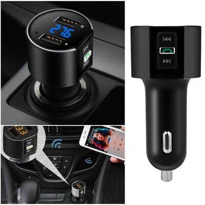 

〖Follure〗C26S Bluetoot Car Kit FM Transmitter Wireless Radio Adapter MP3 Player Plug USB