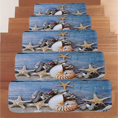 

Toponeto 1Set StepBasic Non-Slip Coral Fleece Resistant Carpet Stair Mat