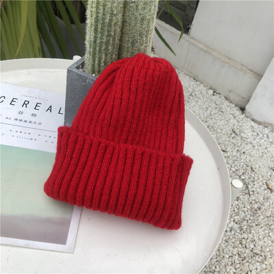

Hat lady Korean version of the wool hat autumn winter mahair hat outdoor warm knitted head student hat wholesale