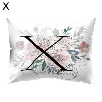 

Vintage Flower Letter Throw Pillow Protector Case Cushion Cover Bedding Articles