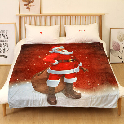 

Tailored Christmas Blanket Flannel Fabric Sofa Bed Blanket 150X200CM