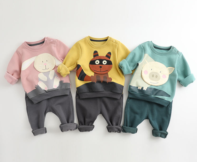 

Childrens Sweater Set Spring&Autumn Sweater Set for Boys&Girls Childrens Clothing Sets