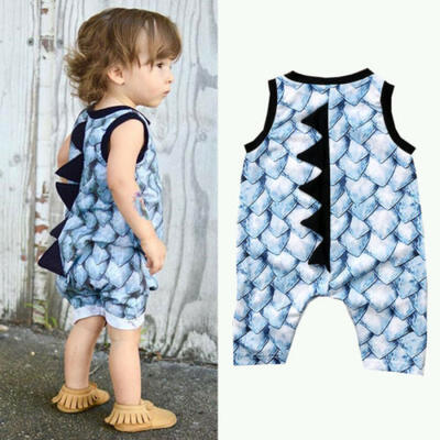 

Newborn Infant Baby Boy Clothes Dinosaur Romper Jumpsuit Bodysuit Overall Outfit