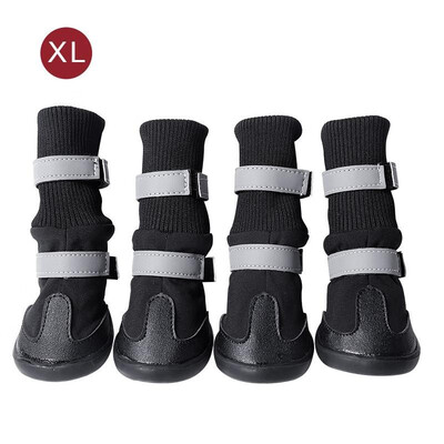 

4Pcs Dog Boots Dog Warm Shoes Waterproof Non-Slip Pet Shoes for Winter for Medium Large Dog Golden Retriever Samos Husky