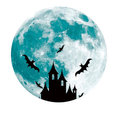 

18 pcs Halloween theme Luminous sticker easy to operate Voyeur eyes modeling Personality creative removable wall stickers