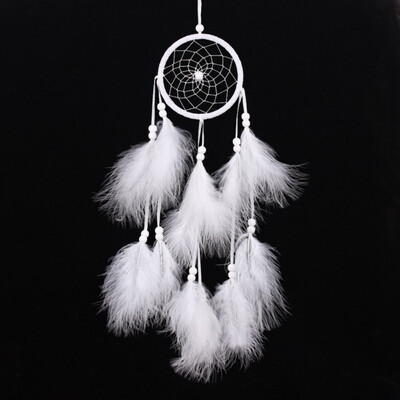 

Fashion Indian Style Colorful Feather Handmade Dream Catcher Net Give You Good Dream Home Derocation Gift
