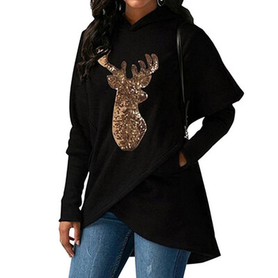

Women Christmas Hoodie Casual Long Sleeve