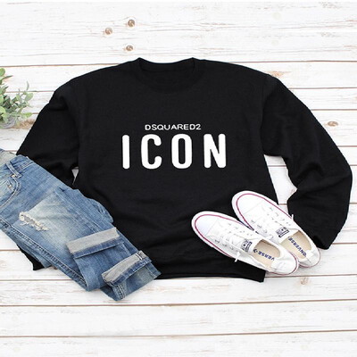 

Soft&Comfy Contrast Letters Pattern Long Sleeve Tee