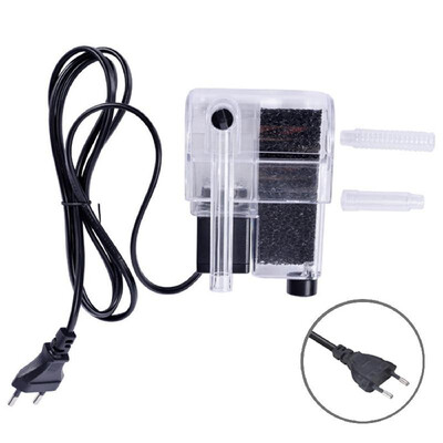 

3W 300LH Waterfall Oxygen Pump Hang On Filtration Internal Water Clean Pump for Aquarium Turtle Fish Tank Pond Water Gardens Hydr