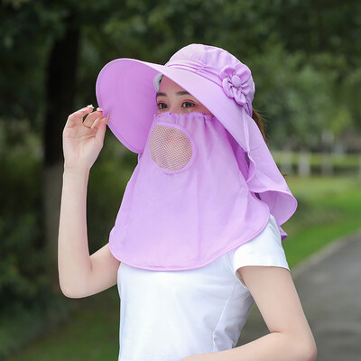 

Sunshade Cap Female Summer Bicycle Electric Bike Windbreak Sunscreen Cap Ultraviolet-proof Face-shading Tea-picking Cap