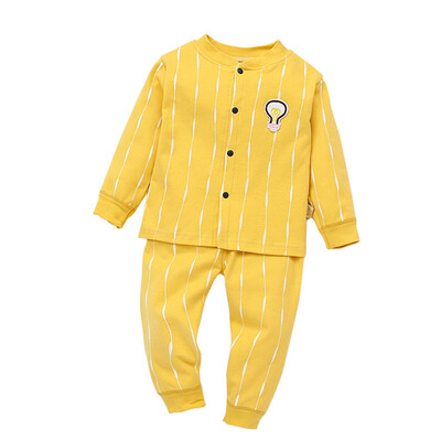 

2PCS Autumn Winter Girls Clothes Baby Kids Toddler Boys Girls Cotton Cartoon Print Top Pants Clothes Long Sleepwear Set