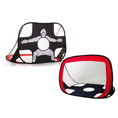 

2-in-1 Pop Up Kids Soccer Goal Foldable Kids Football Net Children Soccer Target Indoor Outdoor Sports Football Gate