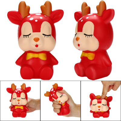 

YIWULASquishy Kawaii Sleeping Deer Scented Charm Slow Rising Stress Reliever Toy