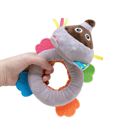 

Rattle Mobiles Cartoon Animal Plush Hand Bell Newborn Baby Stroller Baby Infant Toys Lion Elephant Raccoon Fox