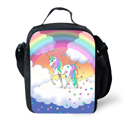 

Student School Convenient Lunchbox Cooler Bag Lunch Shoulder Picnic Bag Hot