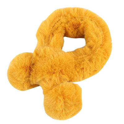 

New Korean Baby Winter Ball Cross Scarf For Girls Boys Children Warm Scarf Baby Plus Thick Cotton Kids Scarf 1-5Y
