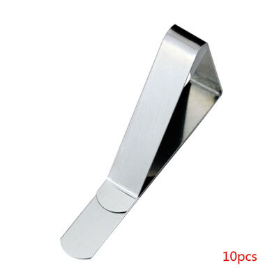 

10pcs Stainless Steel Tablecloth Clip 45cm Large Mouth Adjustable Geometry Table Clip Setting Clamp