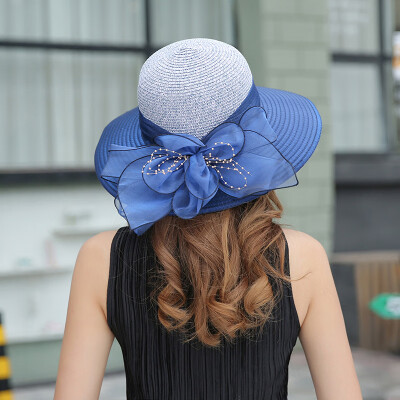 

New summer female organza basin hat outdoor UV Sun Hat Sun Hat Sun Hat along the Sun Fisherman Hat