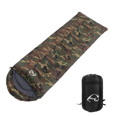 

Wind Tour Thermal Adult Sleeping Bag Autumn Winter Envelope Hooded Outdoor Travel Camping Water Resistant Thick 13kg Orange
