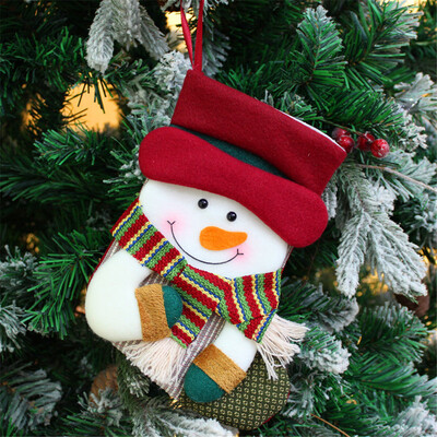 

Siaonvr Christmas Stockings Ornament Old Man Snowman Christmas Stockings Gift Bag