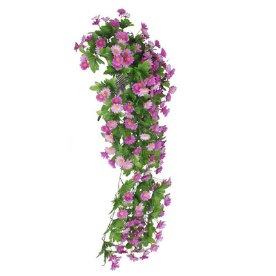 

Artificial Flower Daisy Vine Decorative Plants Rattan Wall Hanging Decoration Wedding Party Ornaments