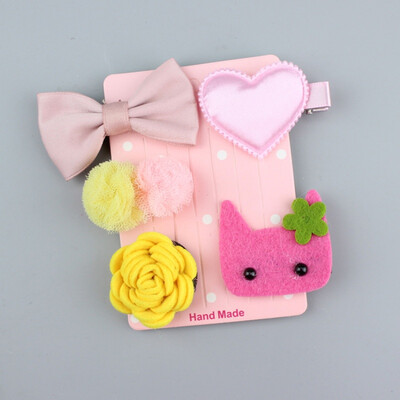 

Girls Hair Clips Cute Cartoon Bow Design Barrettes Children Princess Hair Accessories