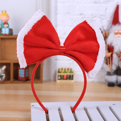

Christmas Red Rowknot Headband Girls Women Party Decor Double Hair Band Hoop UK