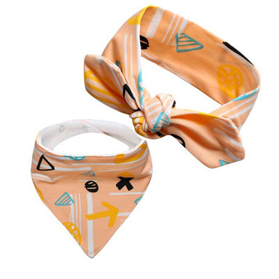 

New Cotton Baby Bibs Burp Cloth Set Bow Hair Stuff Cartoon Triangle Baby Bibs Burp Cloth Reusable Baby Toddler Bib Apron