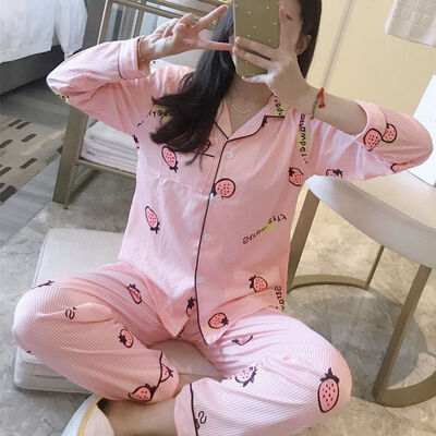 

SILVERCELL Autumn Women Pajama Set Printing Pattern Rayon Sleepwear Long Sleeve Trousers Two Sleepwear Suit