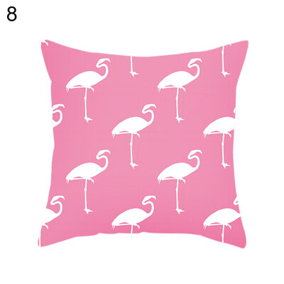

Solid Color Flamingo Soft Throw Pillow Case Cushion Cover Sofa Bed Car Decor