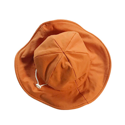 

Children Girls And Boys Solid Color All-match Concise Casual Sunscreen Folding Adjustable Bucket Hat 1-8Y Cap
