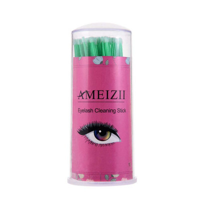 

AMEIZII 100Pcs Disposable Eyelash Makeup Brushes Cosmetic Eyelash Extension Tools Individual Lash Removing Makeup Tools Lint