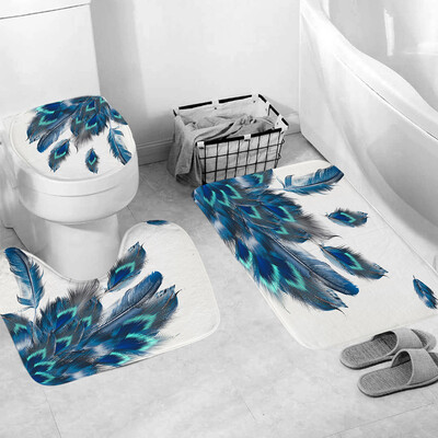 

〖Follure〗3pcs Non-Slip Fish Scale Bath Mat Bathroom Kitchen Carpet Doormats Decor