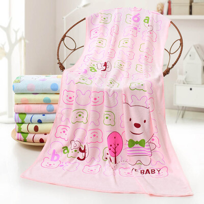 

70 X140Cm Microfiber Absorbent Candy Colored Print Bear Bath Towel Soft Shower Towel Soft Quickly Drying Washcloth6 Styles