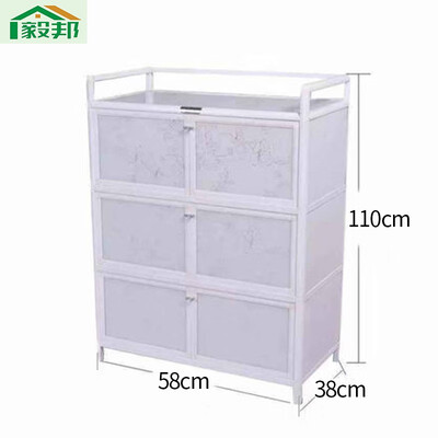 

stainless steel cupboard cabinet aluminum alloy cabinet tea cabinet balcony storage cabinet side cabinet