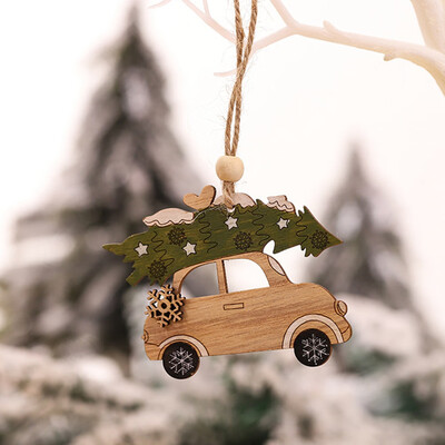 

Aohua Cute Wooden Elk Christmas Tree Decorations Hanging Pendant Deer Craft Ornament Christmas Decorations For Home