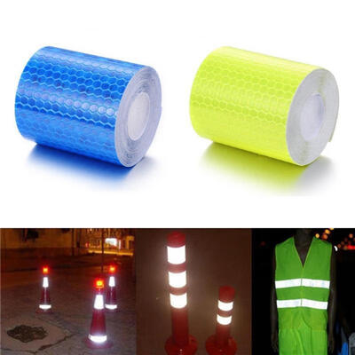 

Safety Warning Tape Film Sticker Square Reflective Car Truck Body Stripe PVC New