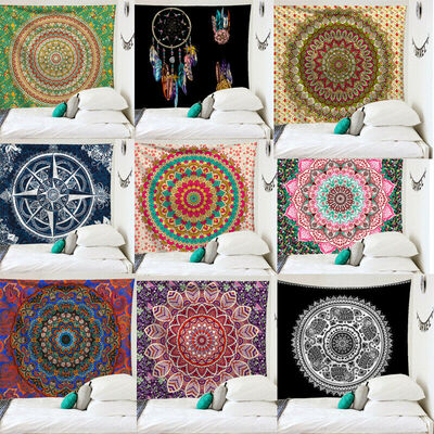 

Mandala Tapestry Fabric Indian Throw Boho Wall Hanging Hippie Cover Bedspread