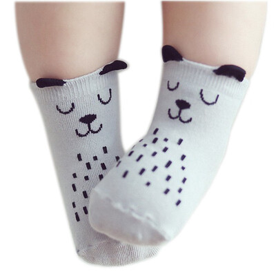 

1Pair autumn Baby Socks Newborn Cartoon Girls Socks Infant Cotton Anti-slip High Quality baby boy Socks